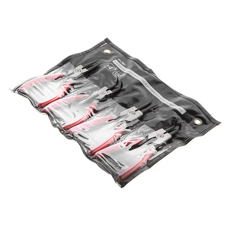 Набiр щипців для зняття і встановлення стопорних кілець 150 мм, 4 шт INTERTOOL HT-7001 Набiр щипців для зняття і встановлення стопорних кілець 150 мм, 4 шт INTERTOOL HT-7001