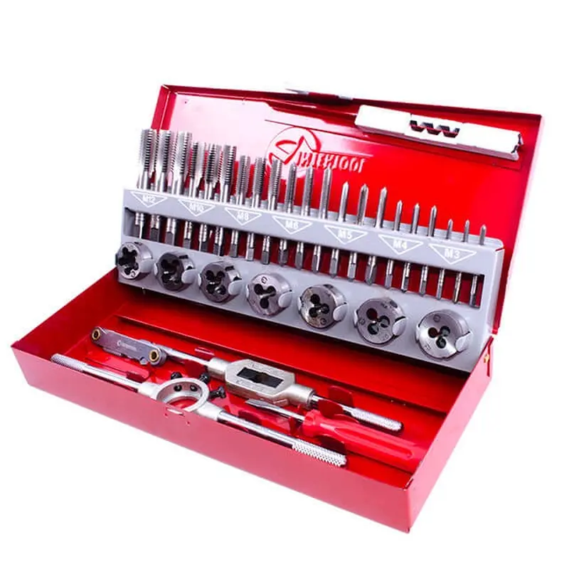 Набір мітчиків та плашок 32 од. INTERTOOL SD-8032 Набір мітчиків та плашок 32 од. INTERTOOL SD-8032