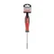 Викрутка з магнітним тримачем для насадок 1/4", 100 мм , Cr-V INTERTOOL VT-3300