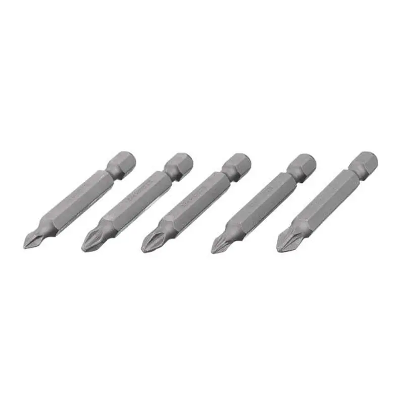 Комплект насадок викруткових PH1, PH2, PZ1, PZ2 1/4" * 50 мм, ACR, S2, уп. 5 од., STORM INTERTOOL VT-0205