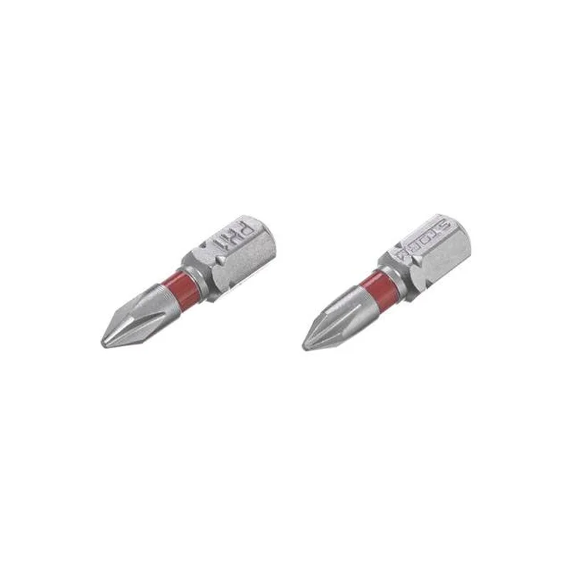 Комплект викруткових насадок PH1 1/4" * 25 мм, S2, уп. 2 од., STORM INTERTOOL VT-0217