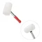 Киянка гумова 450 г, 65 мм, бiла гума, металева ручка INTERTOOL HT-0227