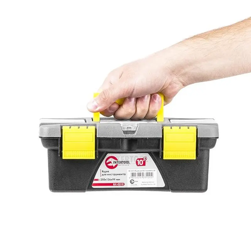 Ящик для інструменту 10" 250*126*99 мм INTERTOOL BX-0310 Ящик для інструменту 10" 250*126*99 мм INTERTOOL BX-0310
