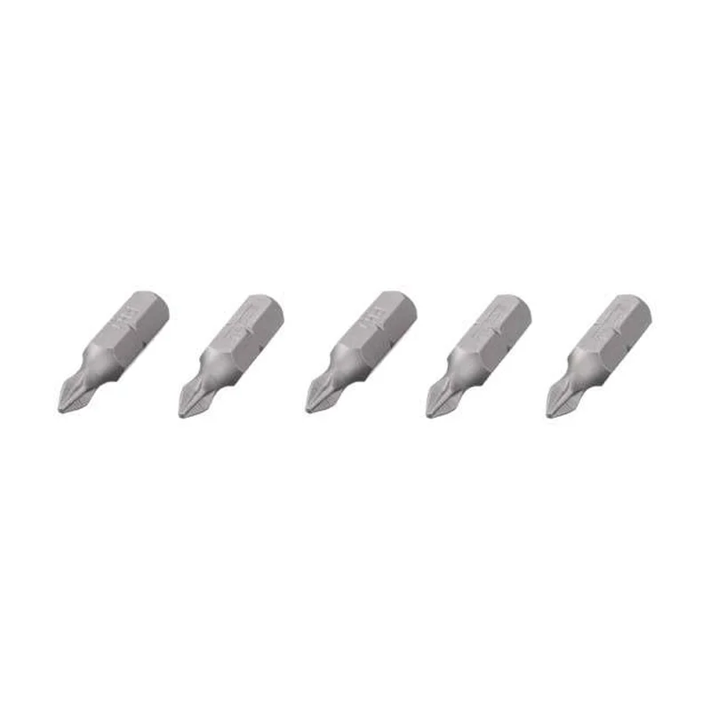 Комплект насадок викруткових PH1 1/4" * 25 мм, ACR, S2, уп. 5 од., STORM INTERTOOL VT-0206
