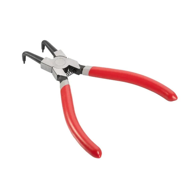 Щипці для зняття та установки стопорных кілець 150 мм, вигнуті на стиск INTERTOOL HT-7006 Щипці для зняття та установки стопорных кілець 150 мм, вигнуті на стиск INTERTOOL HT-7006