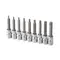 Набір біт TORX 1/2" T20-T60, 100 мм, S2, STORM INTERTOOL ET-8401 Набір біт TORX 1/2" T20-T60, 100 мм, S2, STORM INTERTOOL ET-8401