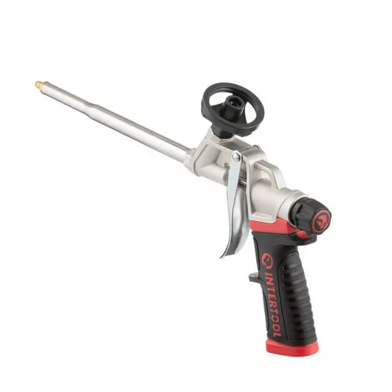 Пістолет для піни з тефлоновим покриттям тримача балона + 4 насадки, професійний INTERTOOL PT-0609 Пістолет для піни з тефлоновим покриттям тримача балона + 4 насадки, професійний INTERTOOL PT-0609