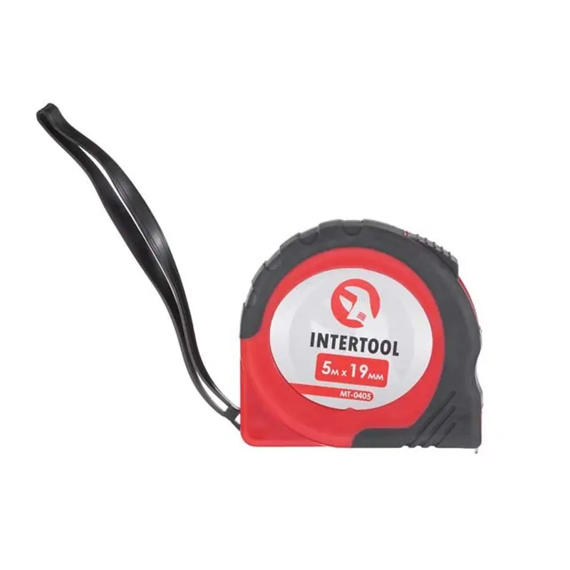 Рулетка з фіксатором 5м x 19мм INTERTOOL MT-0405 Рулетка з фіксатором 5м x 19мм INTERTOOL MT-0405