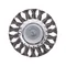 Щітка кільцева 100 мм для дриля, 1/4" (пучки крученого дроту) INTERTOOL BT-8100