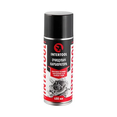 Очищувач карбюратора, аерозоль 400 мл INTERTOOL FS-0084