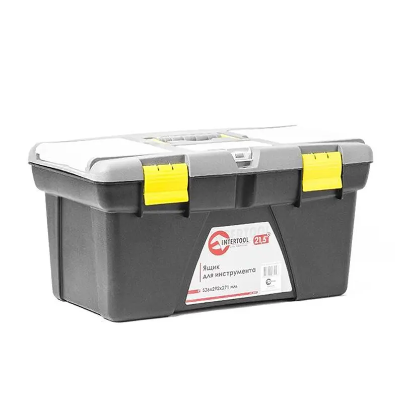 Ящик для інструменту 21.5" 536*292*271 мм INTERTOOL BX-0321 Ящик для інструменту 21.5" 536*292*271 мм INTERTOOL BX-0321