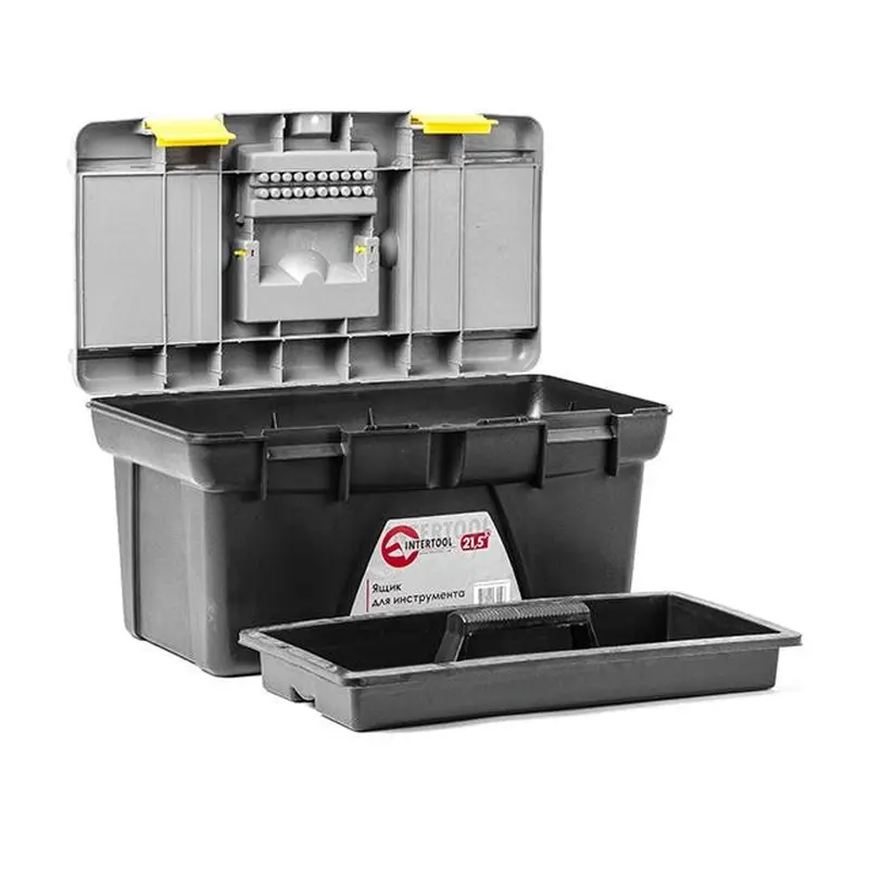 Ящик для інструменту 21.5" 536*292*271 мм INTERTOOL BX-0321 Ящик для інструменту 21.5" 536*292*271 мм INTERTOOL BX-0321
