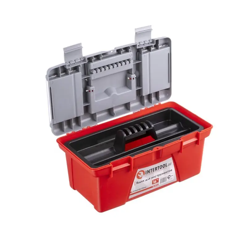 Ящик для інструменту 16" 415*210*190 мм INTERTOOL BX-0416 Ящик для інструменту 16" 415*210*190 мм INTERTOOL BX-0416