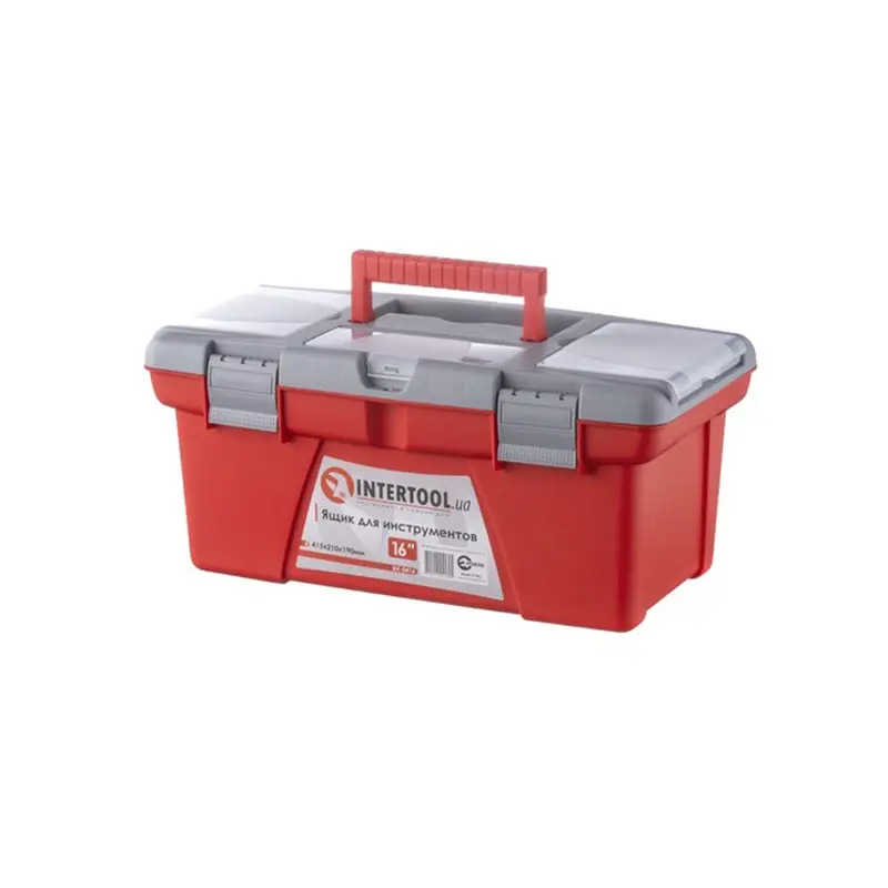 Ящик для інструменту 16" 415*210*190 мм INTERTOOL BX-0416 Ящик для інструменту 16" 415*210*190 мм INTERTOOL BX-0416