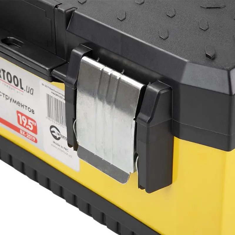 Ящик для інструментів з металевими замками 19.5" 498*289*222 мм INTERTOOL BX-2019 Ящик для інструментів з металевими замками 19.5" 498*289*222 мм INTERTOOL BX-2019