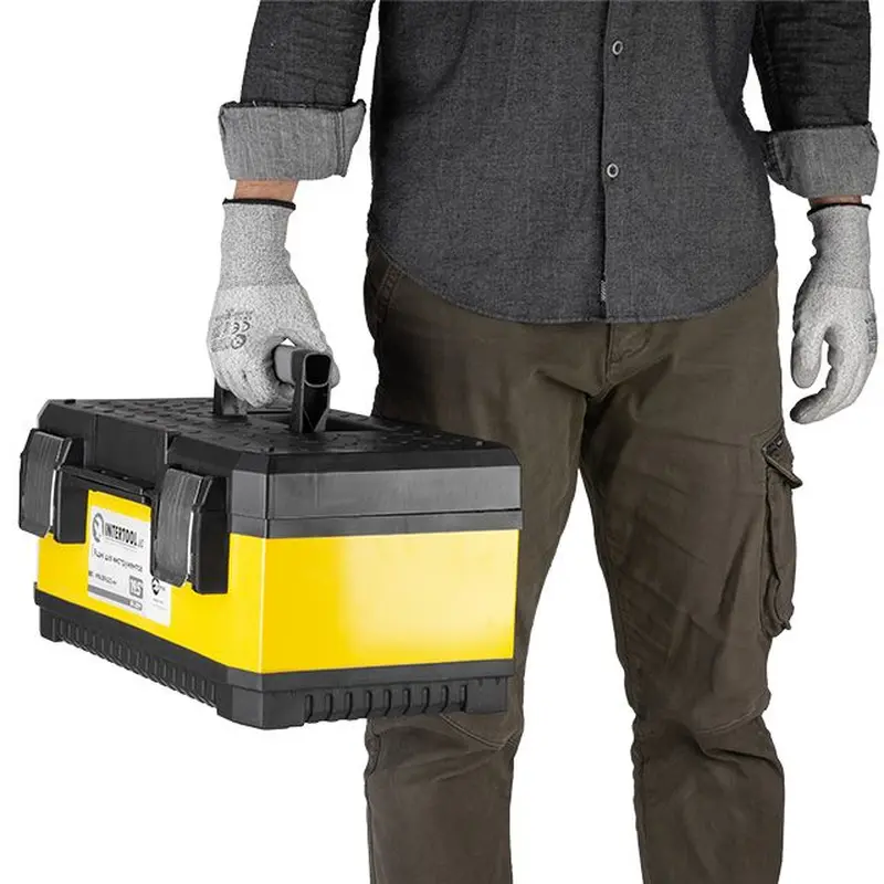 Ящик для інструментів з металевими замками 19.5" 498*289*222 мм INTERTOOL BX-2019 Ящик для інструментів з металевими замками 19.5" 498*289*222 мм INTERTOOL BX-2019