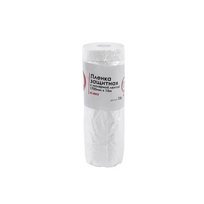 Плівка захисна з малярською стрічкою 1700 мм * 15 м INTERTOOL KT-0803