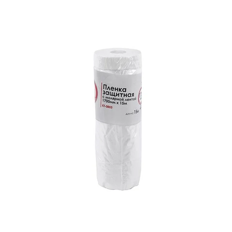 Плівка захисна з малярською стрічкою 1700 мм * 15 м INTERTOOL KT-0803