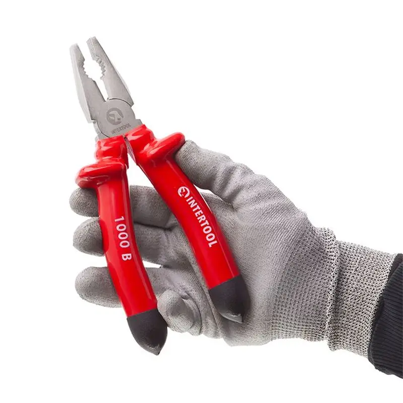 Плоскогубці 200 мм, 1000 В INTERTOOL NT-0314 Плоскогубці 200 мм, 1000 В INTERTOOL NT-0314