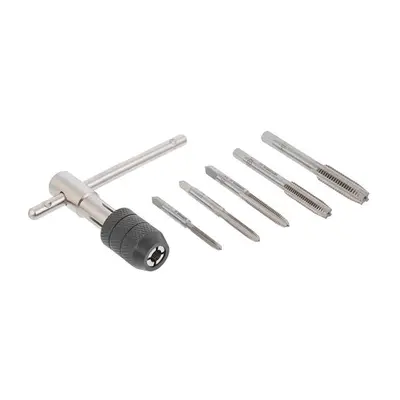 Набір мітчиків з Т-подібним тримачем 6 од. (M4, M5, M6, M8, M10) INTERTOOL SD-8018 Набір мітчиків з Т-подібним тримачем 6 од. (M4, M5, M6, M8, M10) INTERTOOL SD-8018