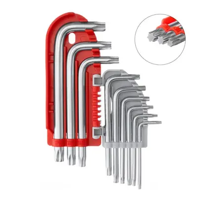 Набір ключів Г-подібних TORX, 9 од., Т10-Т50, S2, PROF INTERTOOL HT-1821 Набір ключів Г-подібних TORX, 9 од., Т10-Т50, S2, PROF INTERTOOL HT-1821