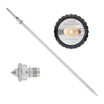 Комплект 1.4 мм форсунка, повітряна головка, голка до фарбопультів HVLP BLACK M-DIAMOND (PT-0163, PT-0164, PT-0168) STORM INTERTOOL PT-2614 Комплект 1.4 мм форсунка, повітряна головка, голка до фарбопультів HVLP BLACK M-DIAMOND (PT-0163, PT-0164, PT-0168) STORM INTERTOOL PT-2614