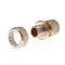 Конектор латунний з аквастопом 1/2" на шланг 3/4" STORM INTERTOOL GE-1217