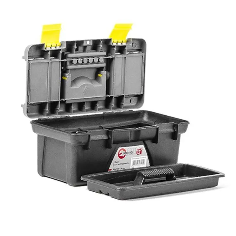 Ящик для інструменту 12" 300*154*124 мм INTERTOOL BX-0312 Ящик для інструменту 12" 300*154*124 мм INTERTOOL BX-0312