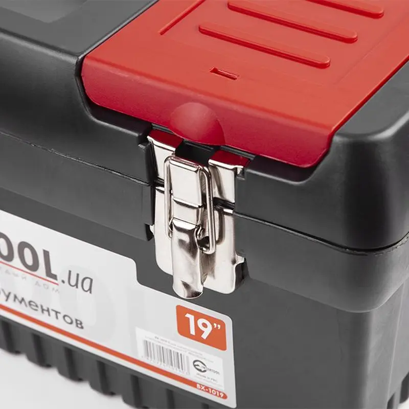 Ящик для інструменту з металевими замками, 19", 483*242*240 мм INTERTOOL BX-1019 Ящик для інструменту з металевими замками, 19", 483*242*240 мм INTERTOOL BX-1019