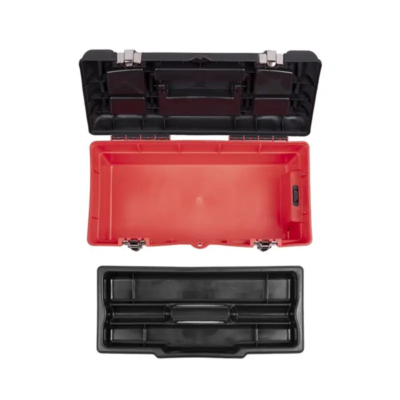 Ящик для інструменту з металевими замками, 16", 396*216*164 мм INTERTOOL BX-1116 Ящик для інструменту з металевими замками, 16", 396*216*164 мм INTERTOOL BX-1116
