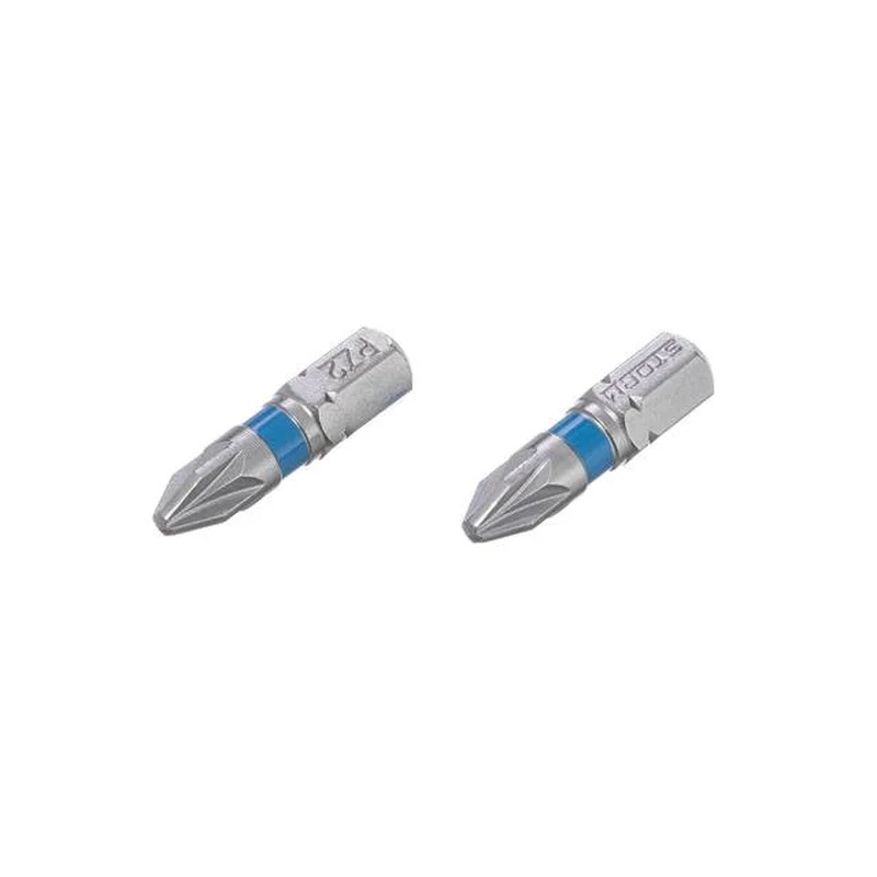 Комплект викруткових насадок PZ2 1/4" * 25 мм, S2, уп. 2 од., STORM INTERTOOL VT-0221
