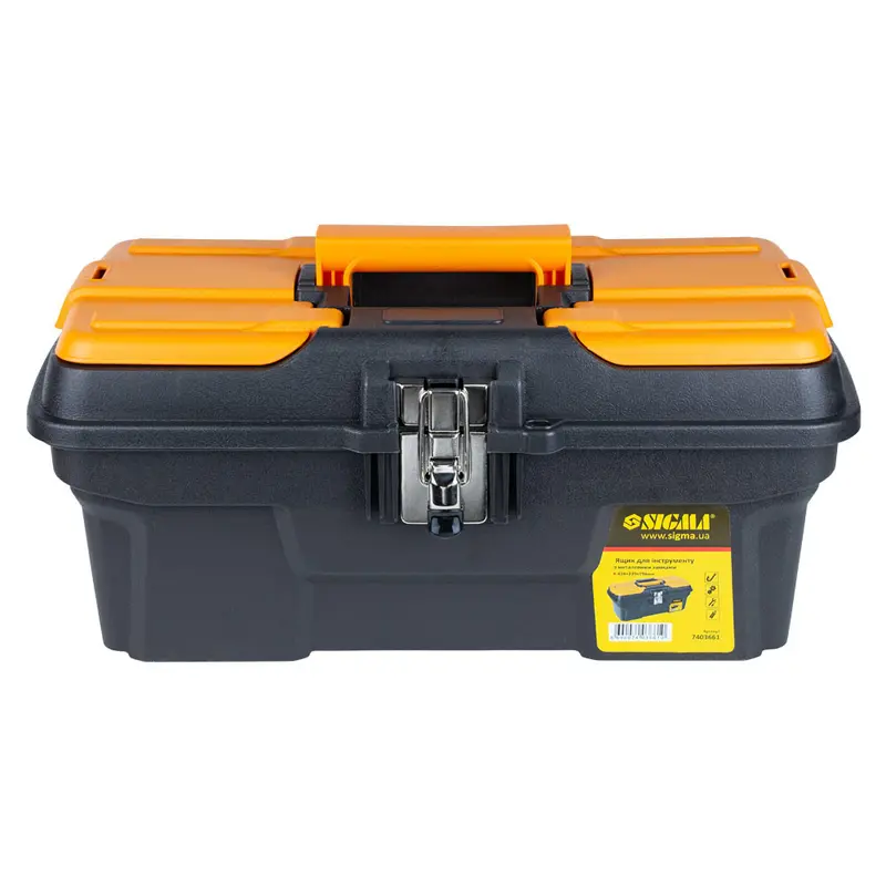 Ящик для інструменту (металеві замки) 434×239×194мм Sigma (7403661) Ящик для інструменту (металеві замки) 434×239×194мм Sigma (7403661)