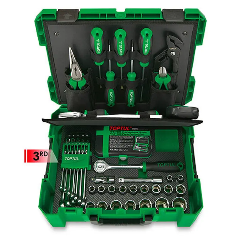 Ящик з інструментом модульний (пластик) 104ед. TOPTUL GCZ-104A Ящик з інструментом модульний (пластик) 104ед. TOPTUL GCZ-104A