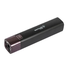 Ліхтар ручний 3 режими, 1W LED 80 lum/7000K, 60 м, power bank, USB, Li-ion1200mAh, ABS BLACK