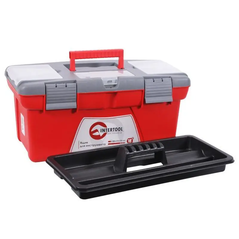 Ящик для інструменту 18" 480*250*230мм Intertool BX-0418 Ящик для інструменту 18" 480*250*230мм Intertool BX-0418