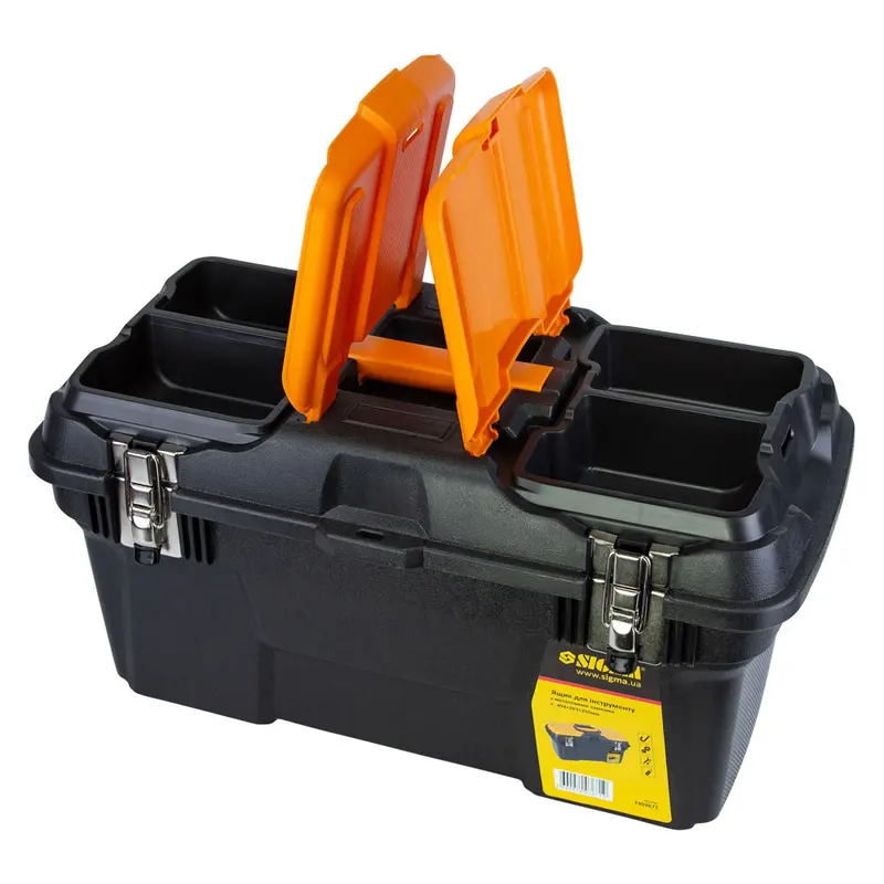 Ящик для інструменту (металеві замки) 494×263×250мм Sigma (7403671) Ящик для інструменту (металеві замки) 494×263×250мм Sigma (7403671)