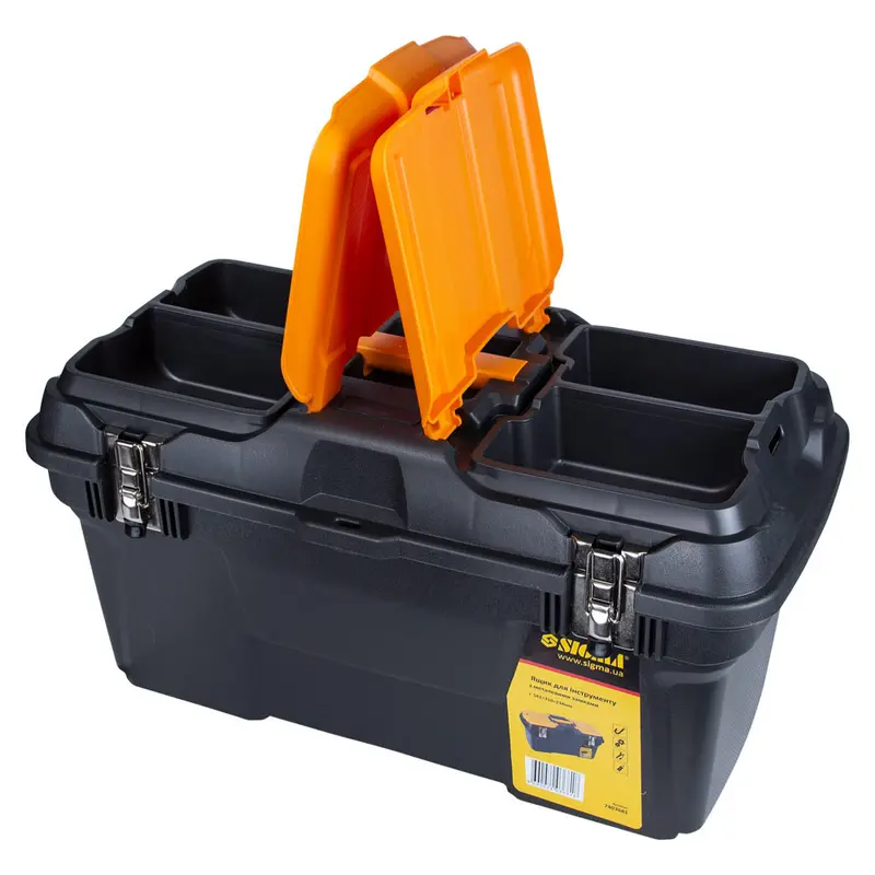 Ящик для інструменту (металеві замки) 582×310×234мм Sigma (7403681) Ящик для інструменту (металеві замки) 582×310×234мм Sigma (7403681)