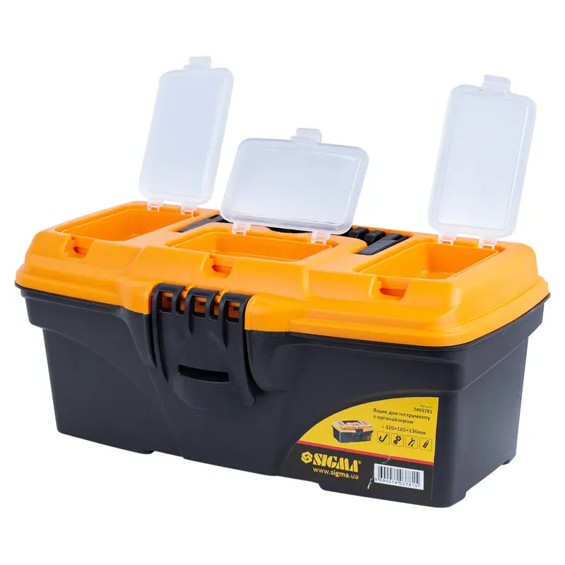 Ящик для інструменту з органайзером 320×165×136мм Sigma (7403781) Ящик для інструменту з органайзером 320×165×136мм Sigma (7403781)