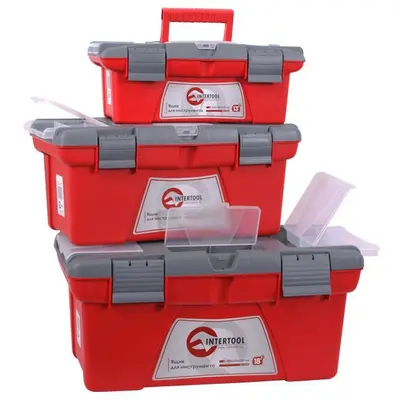 Комплект ящиків для інструменту 3шт(ВХ-0413 13"/ВХ-0416 16"/ВХ-0418 18") Intertool BX-0403