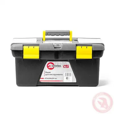 Ящик для ручного інструменту 18.5" 472х250х224мм INTERTOOL BX-0318 Ящик для ручного інструменту 18.5" 472х250х224мм INTERTOOL BX-0318