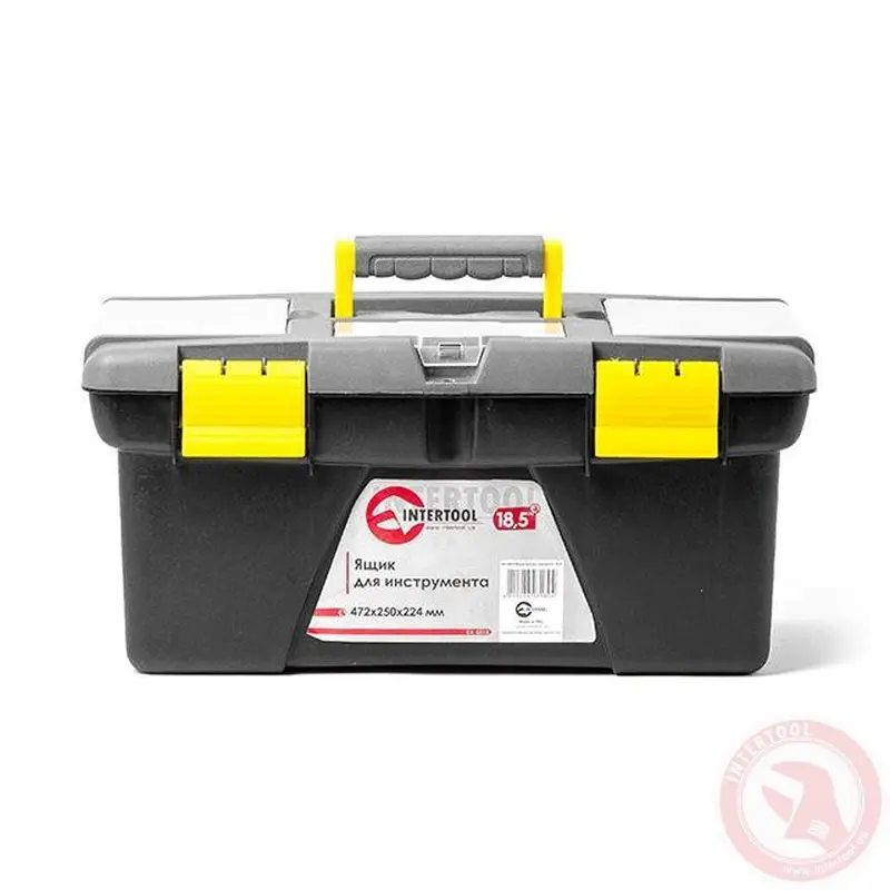 Ящик для ручного інструменту 18.5" 472х250х224мм INTERTOOL BX-0318
