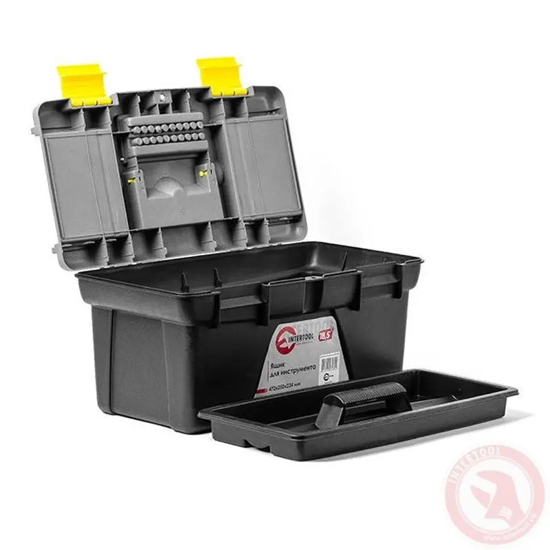 Ящик для ручного інструменту 18.5" 472х250х224мм INTERTOOL BX-0318 Ящик для ручного інструменту 18.5" 472х250х224мм INTERTOOL BX-0318