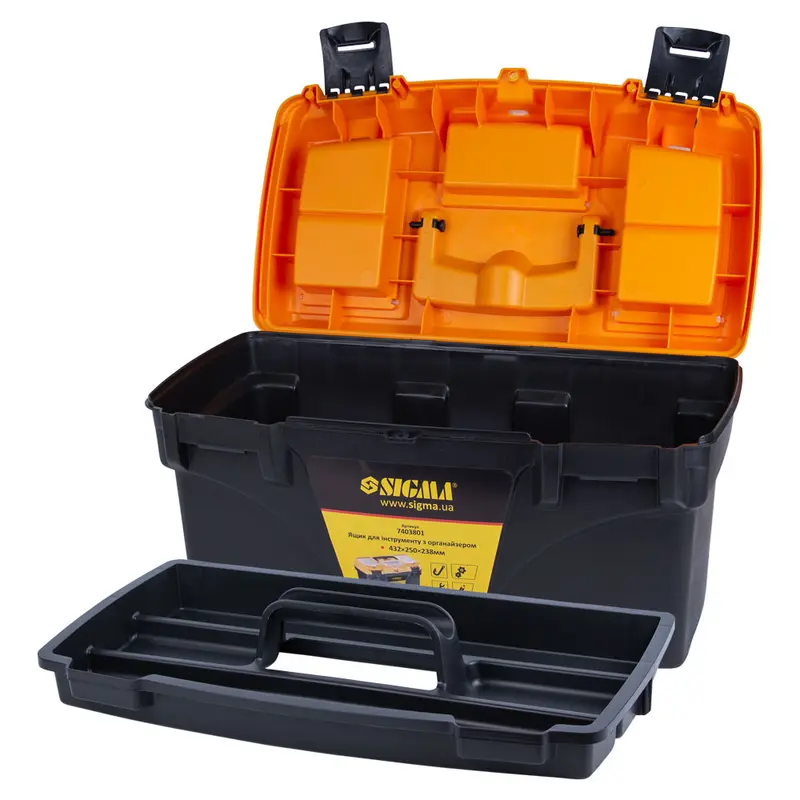 Ящик для інструменту з органайзером 432×250×238мм Sigma (7403801) Ящик для інструменту з органайзером 432×250×238мм Sigma (7403801)