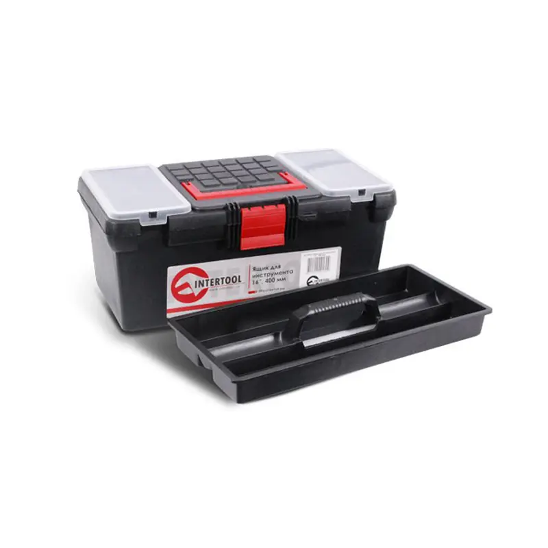 Ящик для інструменту малий 16" 396х216х164мм Intertool BX-0016 Ящик для інструменту малий 16" 396х216х164мм Intertool BX-0016