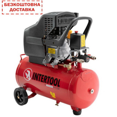 Масляний компресор 24 л Intertool PT-0009