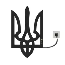 Сушарка для рушників KOSSER Тризуб 600х360 ER тайм. чорний