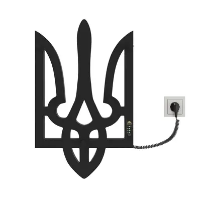 Сушарка для рушників KOSSER Тризуб 600х360 ER тайм. чорний