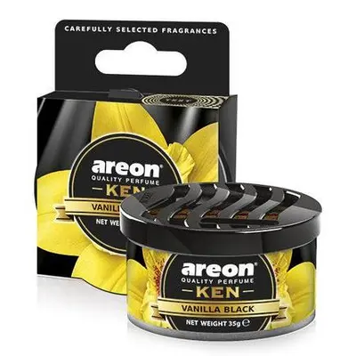 Ароматизатор AREON Ken Чорная ваниль банка (под сидение)