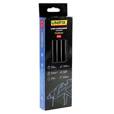 Клей стержневой черный 11.0х200мм 12шт (коробок) UNIFIX