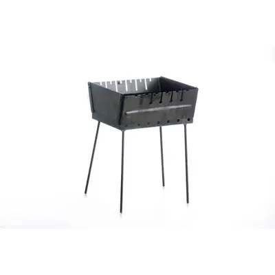 Мангал раскладной (кейс) толщина 2мм на 6 шампуров с чехлом и перчатками СИЛА